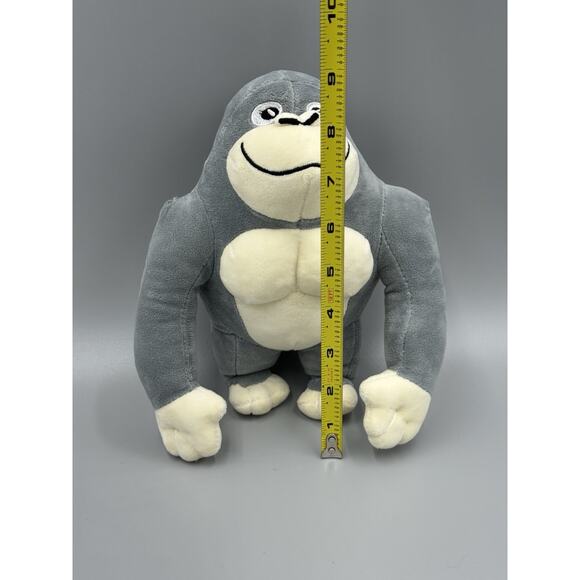 Gray Gorilla Plush 9 Inch Stuffed Animal Gorillas Playsets 2021 - Picture 2 of 6